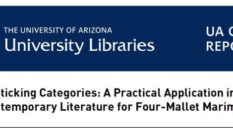 Sticking Categories: A Practical Application in Contemporary Literature for Four-Mallet Marimba