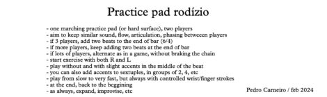 Practice Pad Rodízio