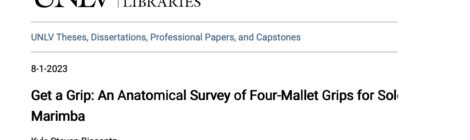 Get a Grip: An Anatomical Survey of Four-Mallet Grips for Solo