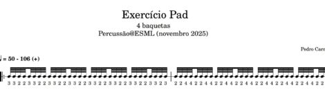 Exercício Pad - 4 baquetas