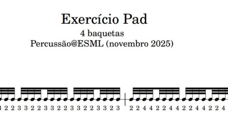 Exercício Pad - 4 baquetas
