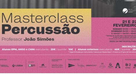 Masterclasse Percussão c/ João Braga Simões