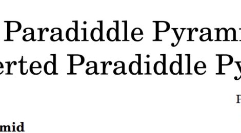 Reverse (+ inverted) Paradiddle Pyramid